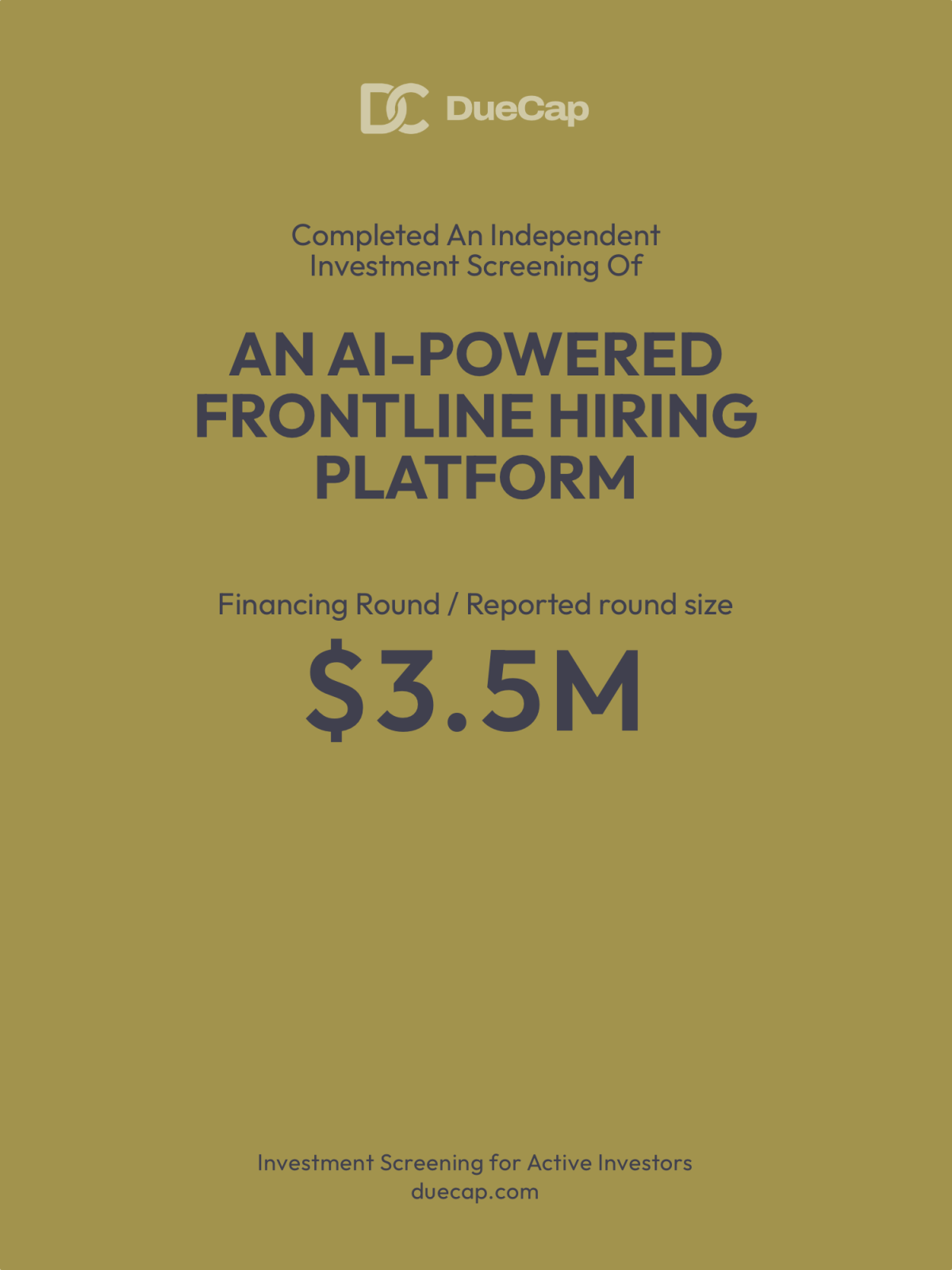 AI-Powered Hiring Platform for Frontline Organizations