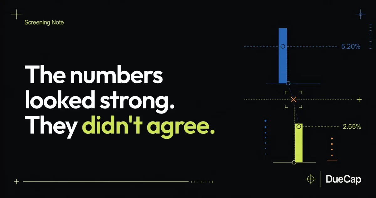 The numbers looked strong. They didn’t agree.